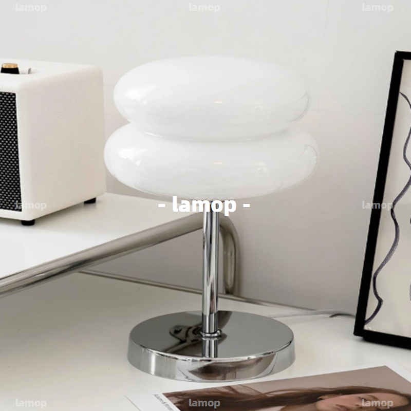 Lighting Decor For Room - Lámpara de Mesa Bauhaus Cream-Globe, Estilo
