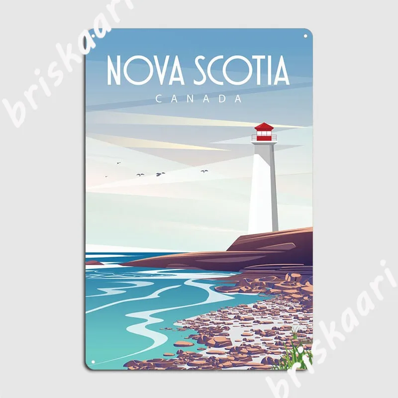 Nova Decor & Lighting Vase - Cartel de Metal de Nueva Escocia,