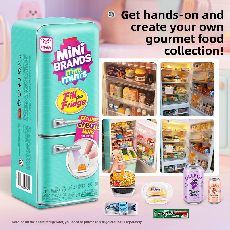 Lighting Decor Items - Mini Refrigerador de Juguete con Luces
