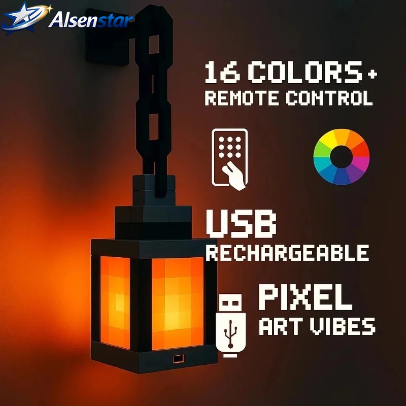 Lámpara Colgante Estilo Pixel, - Lighting World Decor reseña y precio
