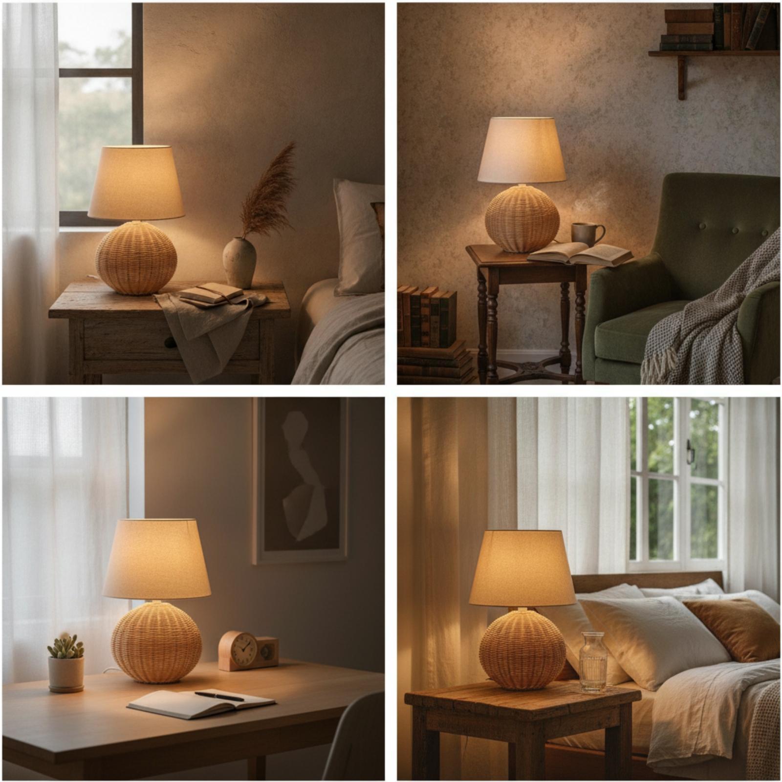 Lámpara de Noche con Base de R - Lighting Decor For Room reseña y precio
