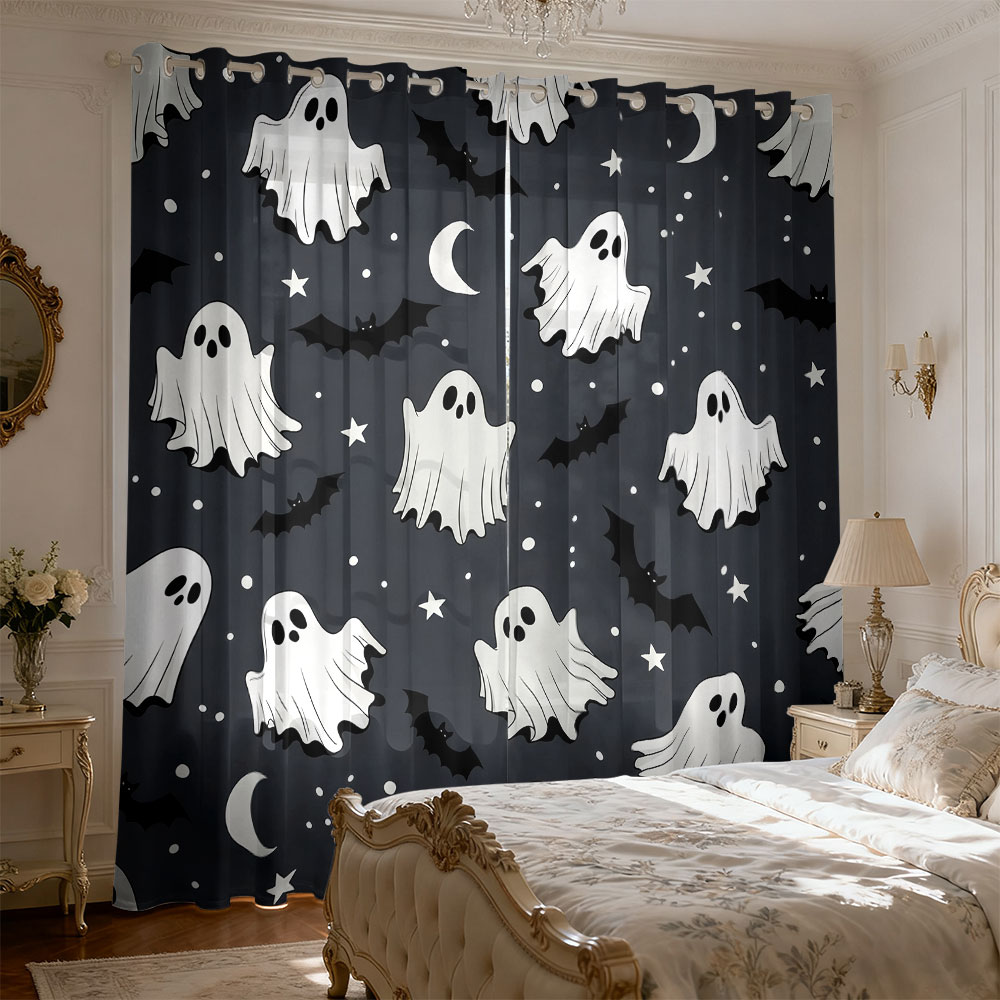 2 Cortinas con Estampado de Mu - Lighting Home Decor Items reseña y precio