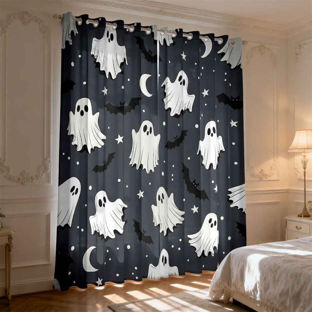 2 Cortinas con Estampado de Mu - Lighting Home Decor Items reseña y precio