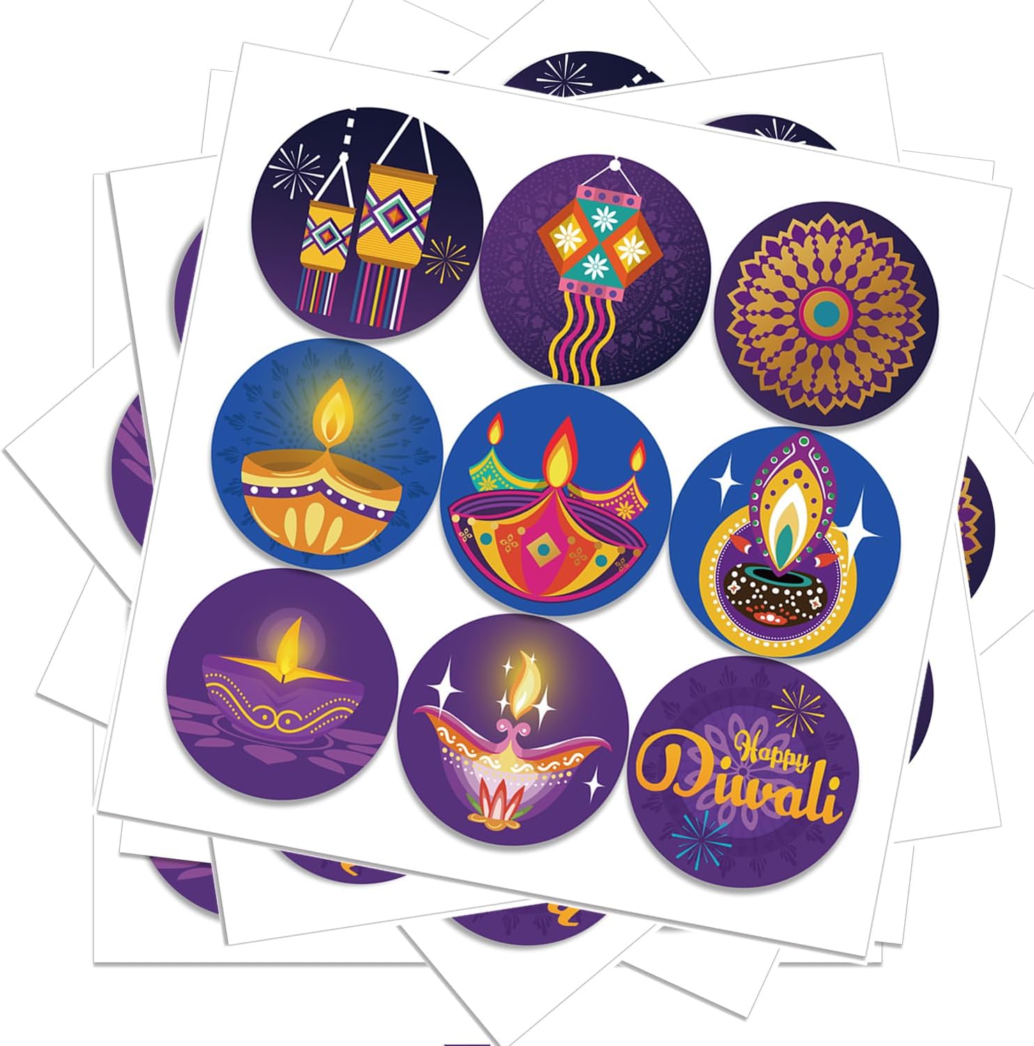 Pegatinas de feliz Diwali, dec - Lighting Decor For Diwali reseña y precio