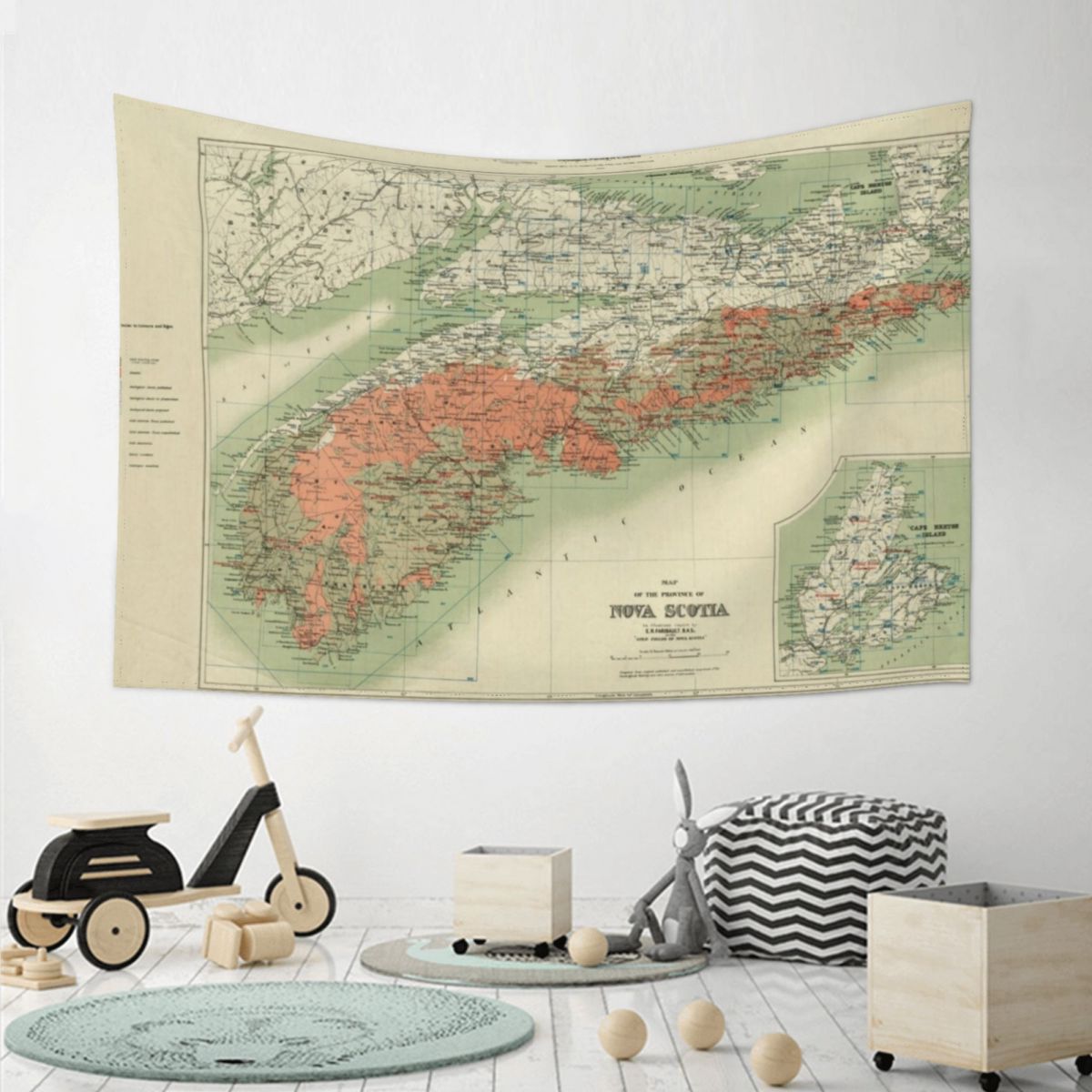 Tapiz con mapa geológico Vinta - Nova Decor & Lighting Vase reseña y precio