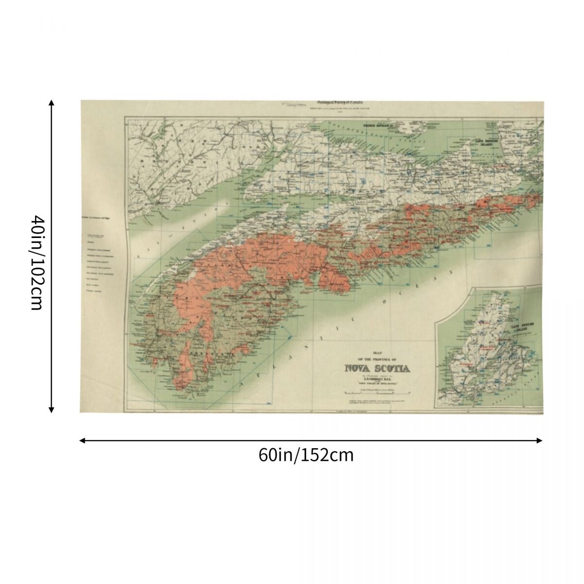 Tapiz con mapa geológico Vinta - Nova Decor & Lighting Vase reseña y precio