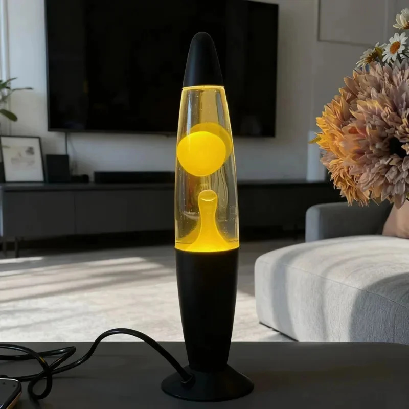 Lámpara de lava con base metál - Lava Lamp Desktop reseña y precio