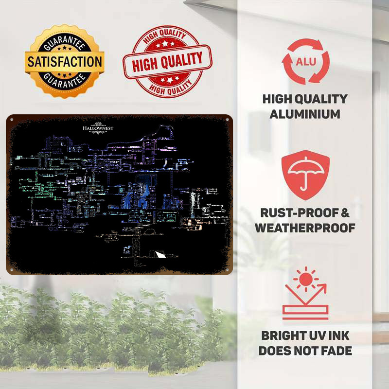 Mapa de Hallownest de Hollow K - Lighting Home Decor Items reseña y precio
