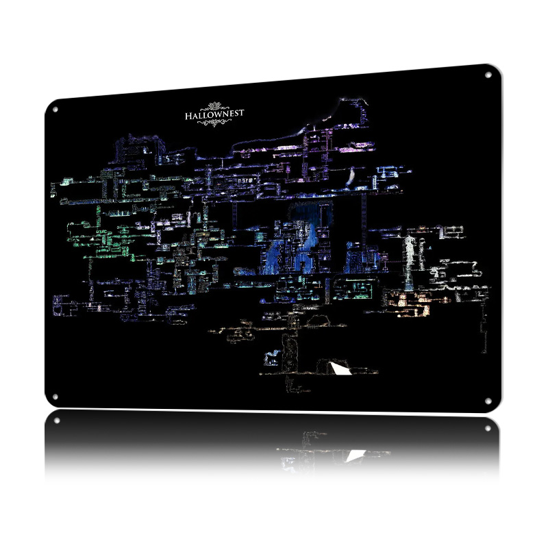 Mapa de Hallownest de Hollow K - Lighting Home Decor Items reseña y precio