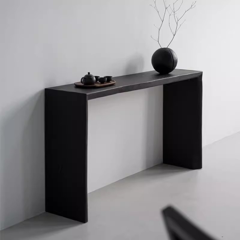 Mesa larga de madera maciza pa - Lighting Home Decor Items reseña y precio